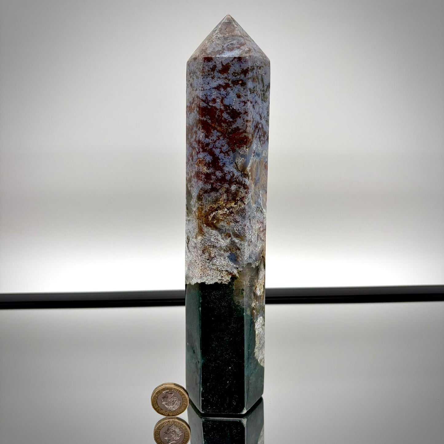 Ocean Jasper Tower Pair – Matching Crystal Decor #1
