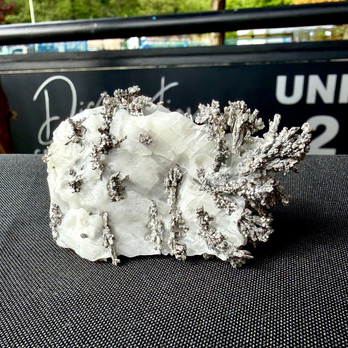 Natural Native Silver on Calcite Matrix | Collectors Mineral Specimen (B1 #1)