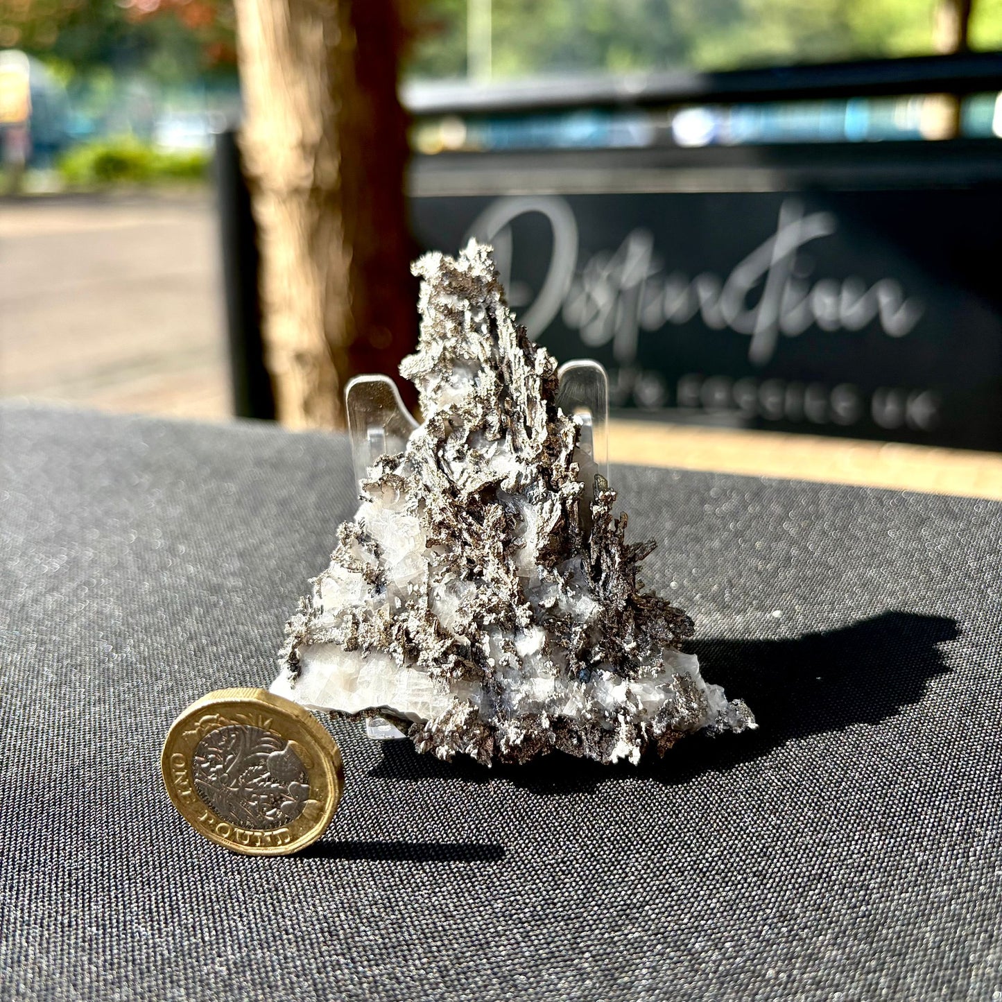 Natural Native Silver on Calcite Matrix | Collectors Mineral Specimen (B1 #2)