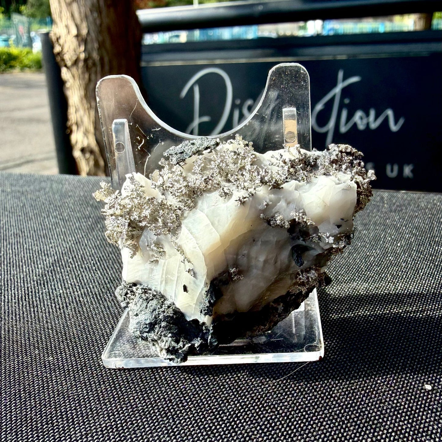 Natural Native Silver on Calcite Matrix | Collectors Mineral Specimen (B1 #3)