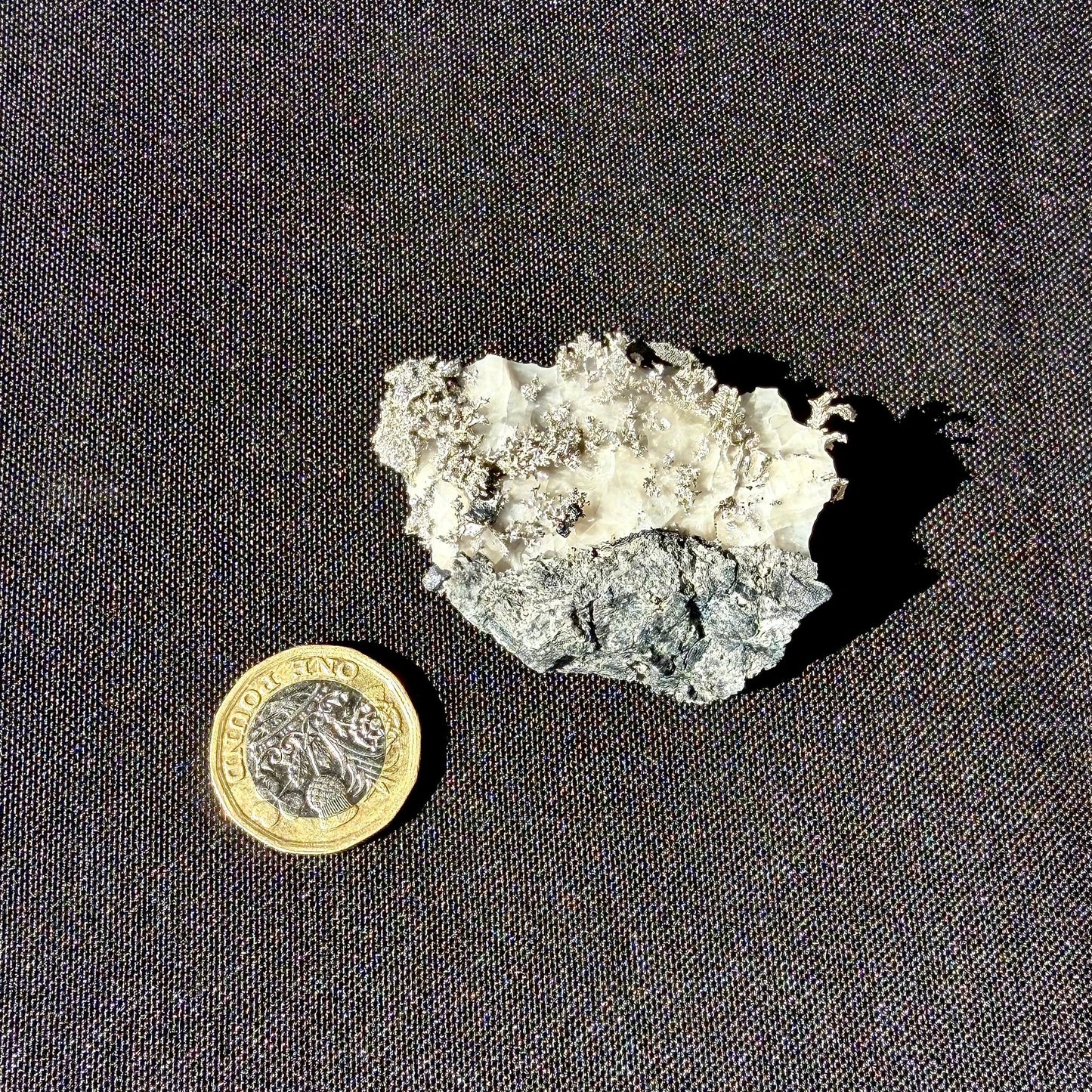 Natural Native Silver on Calcite Matrix | Collectors Mineral Specimen (B1 #3)