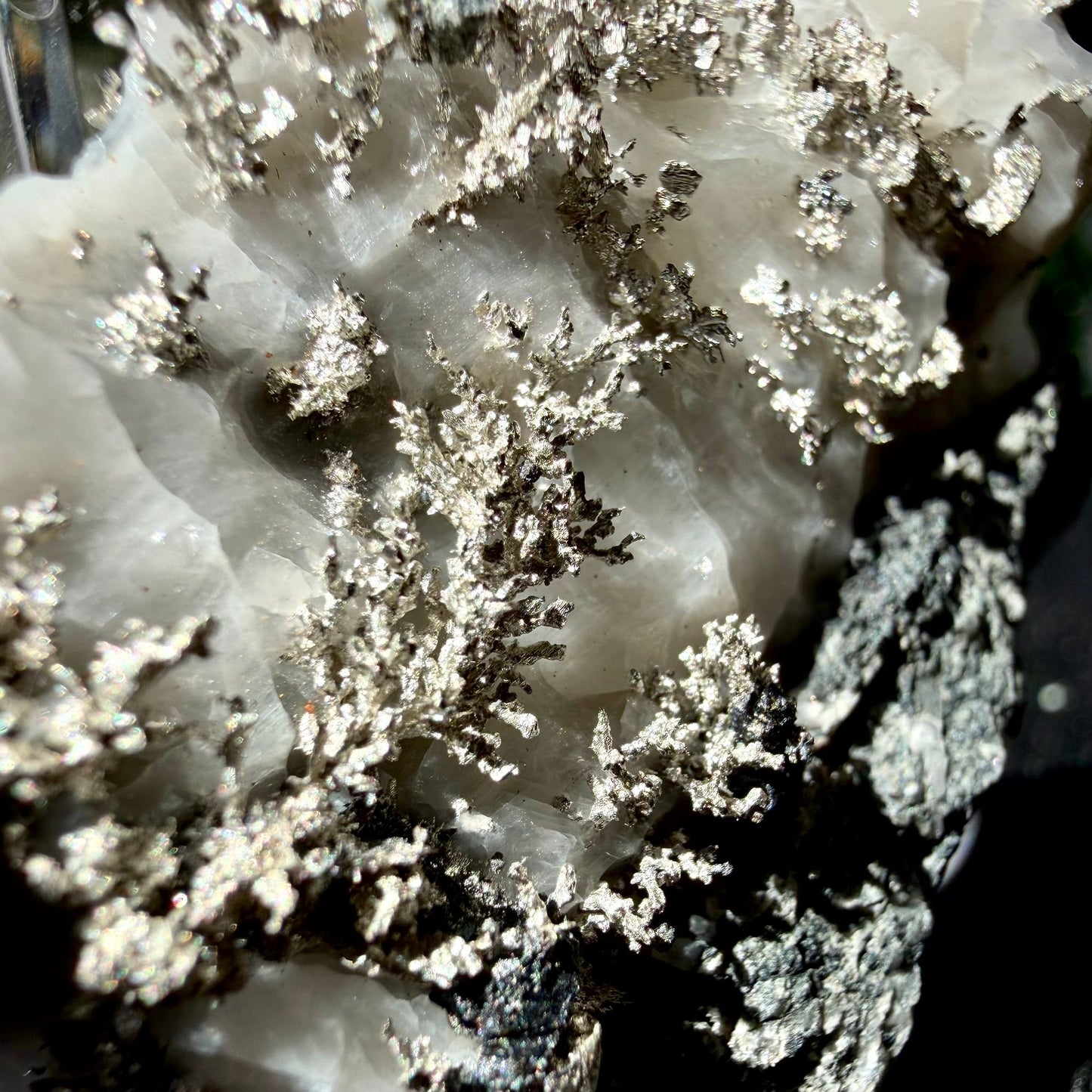 Natural Native Silver on Calcite Matrix | Collectors Mineral Specimen (B1 #3)
