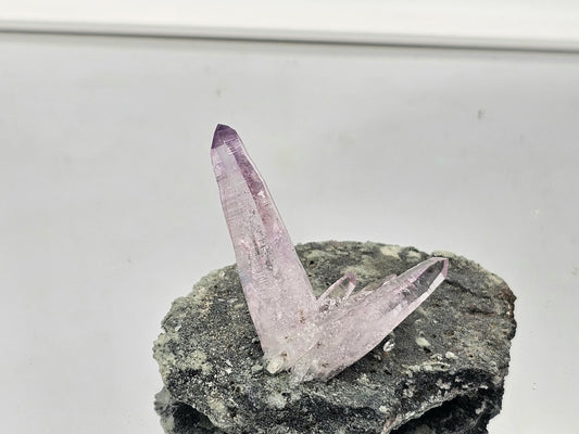 Veracruz amethyst in soft natural light, emphasizing its clarity and elegance