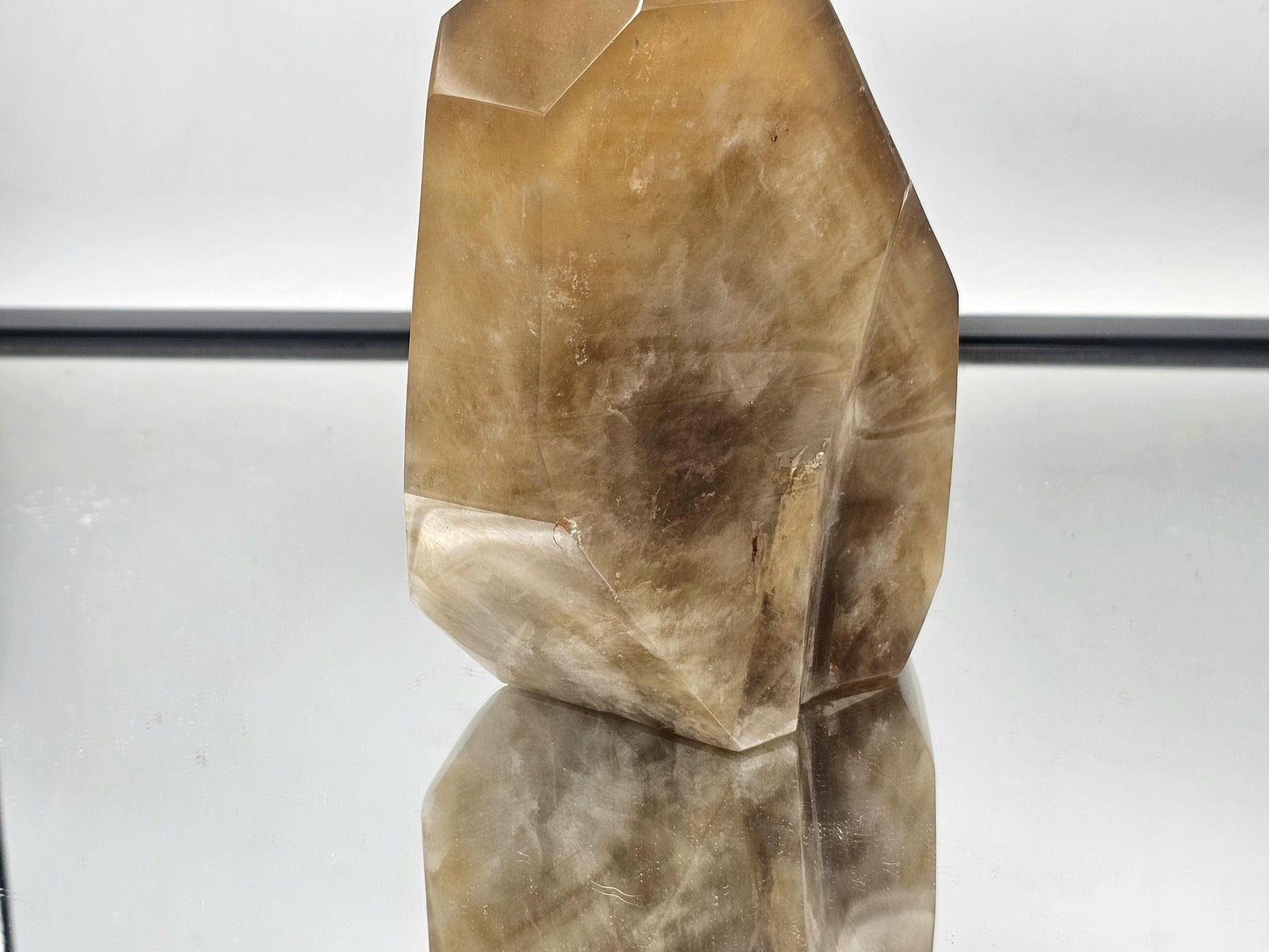 XL Golden Citrine crystal prism, hand-polished for collectors.
