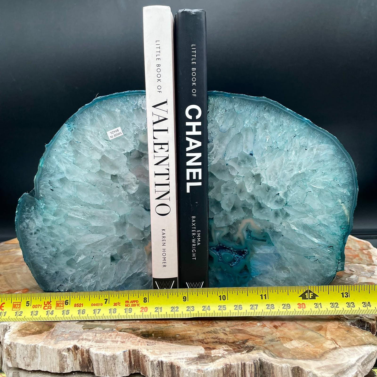 Natural Agate bookends for luxury home decor