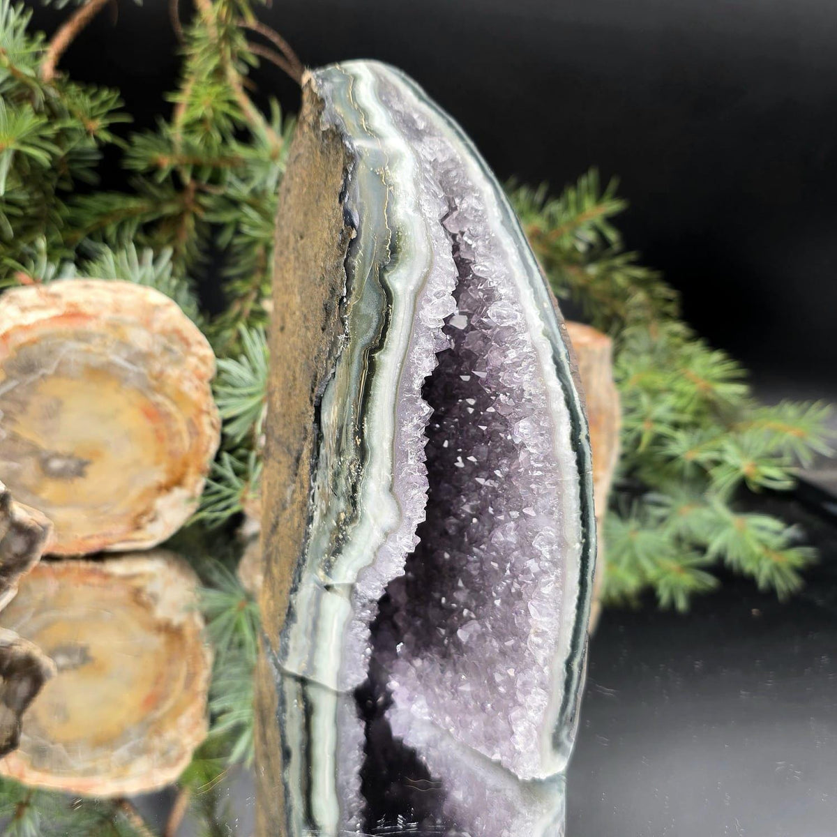 Natural Amethyst freeform specimen suitable for collector displays.
