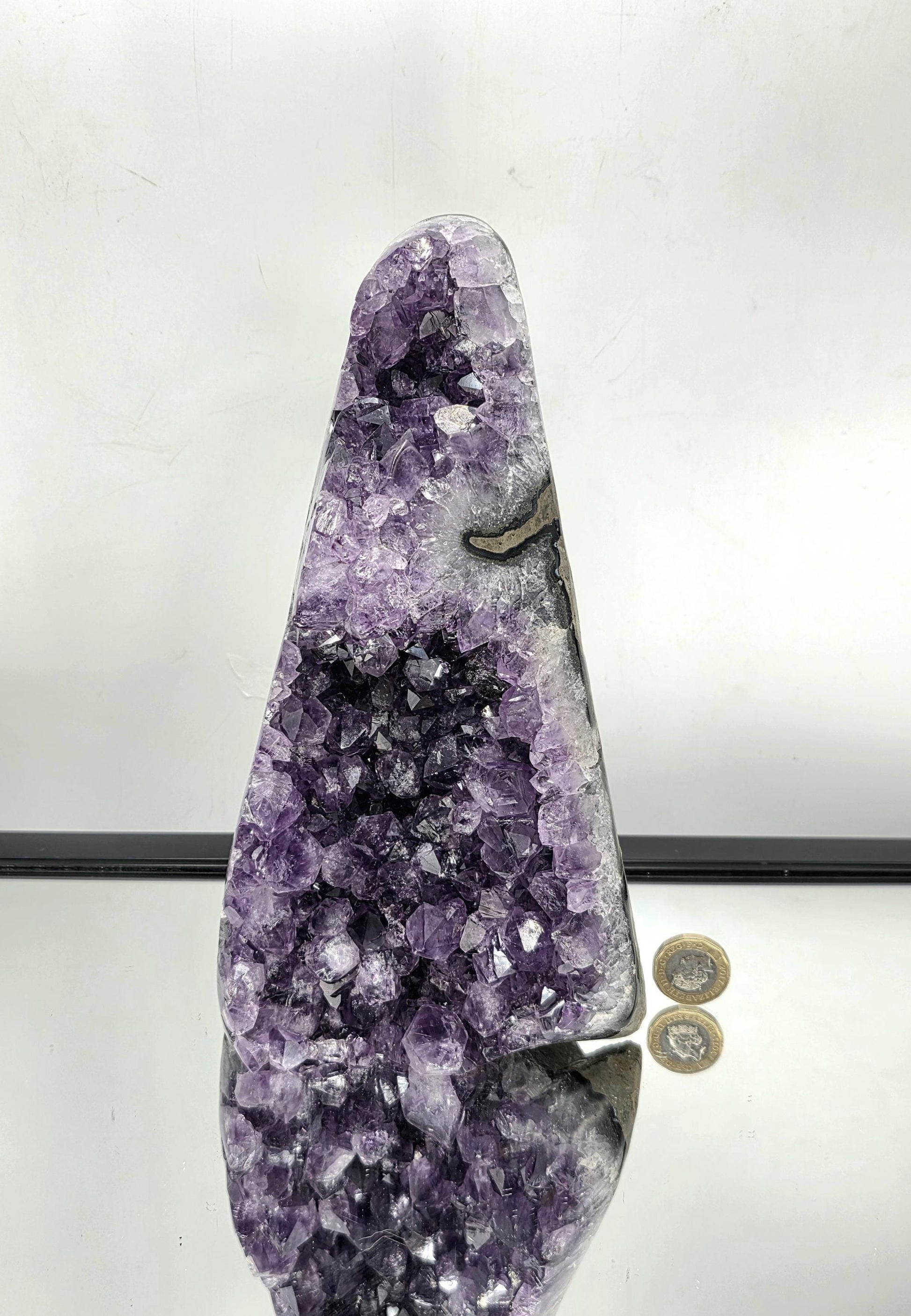 Sculptural Amethyst crystal for design interiors