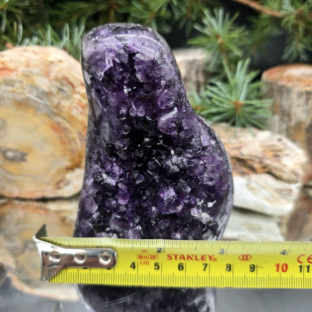 purple Amethyst freeform suitable for mineral collection displays.
