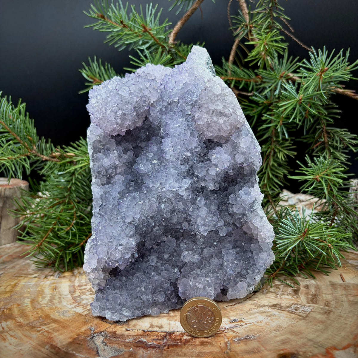 Natural Amethyst geode mineral specimen