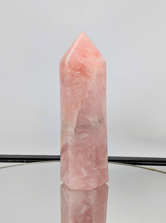 Large Quartz Prism with a polished finish, ideal for decor.
