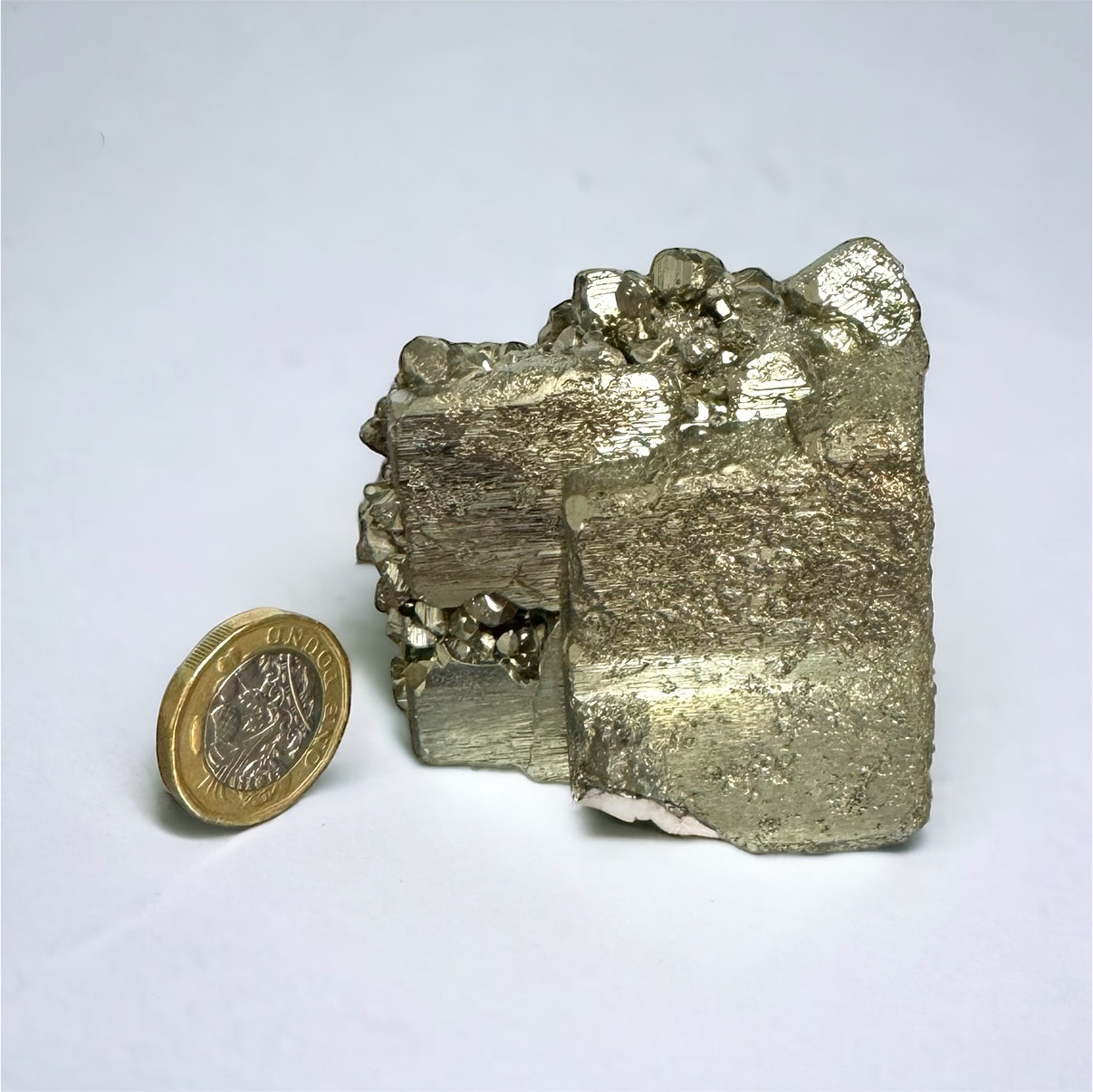 4) Pyrite Crystal Cube