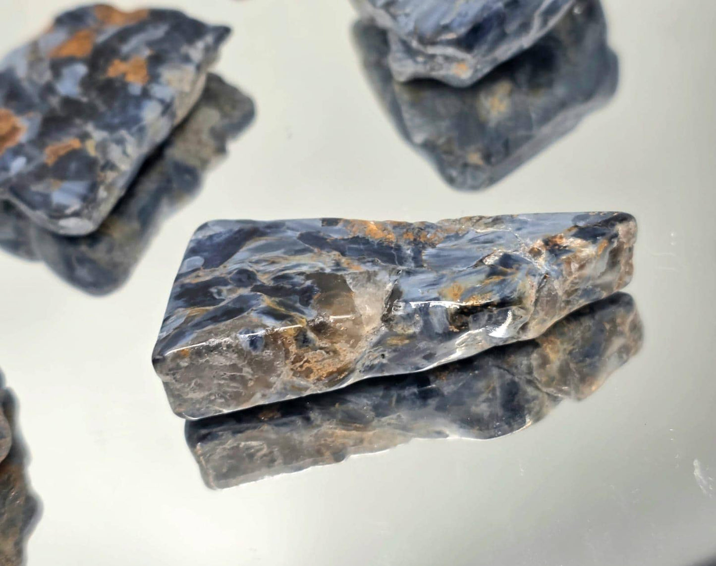 Pietersite slab showing natural patterns and shine