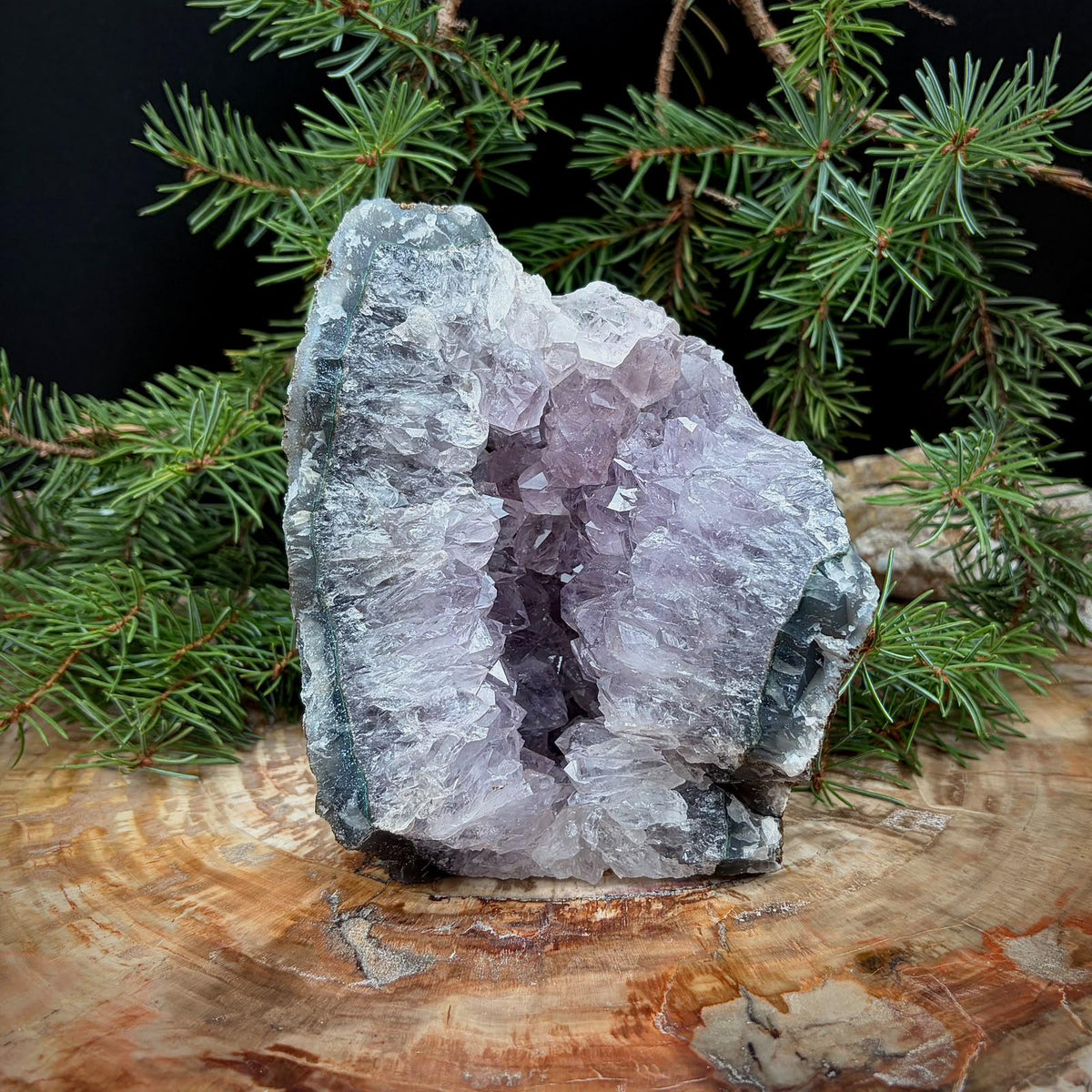 Brazilian Amethyst natural crystal display piece