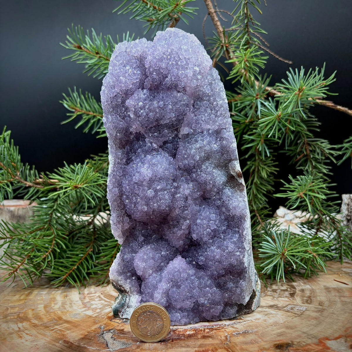 Natural Brazilian Amethyst geode specimen
