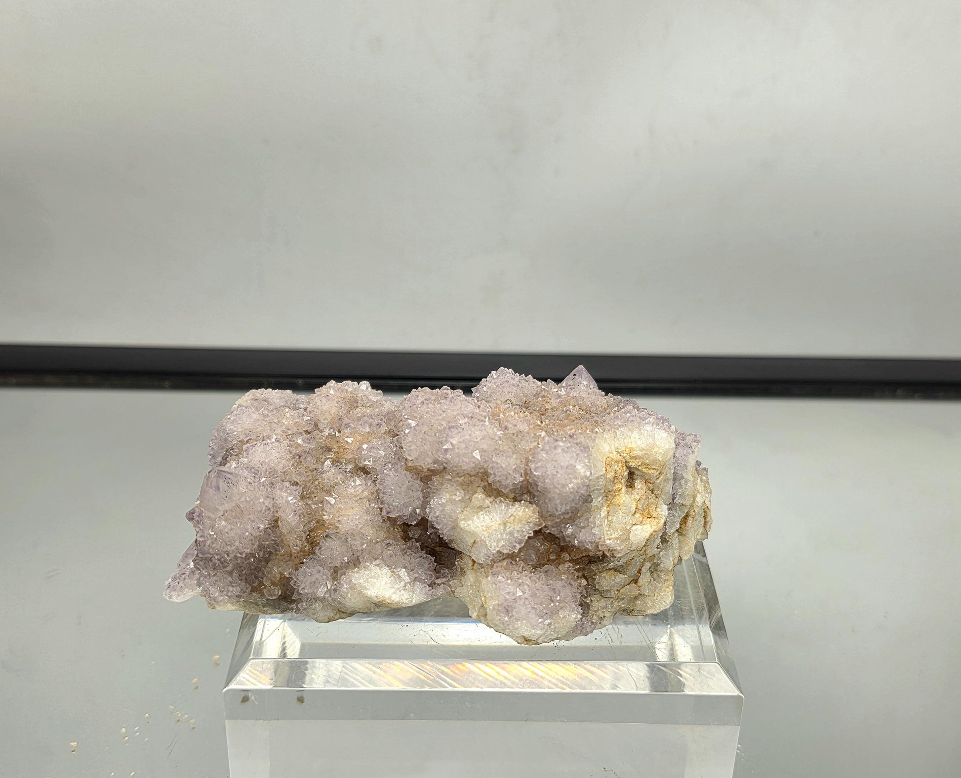 Cactus Quartz Amethyst cluster specimen.