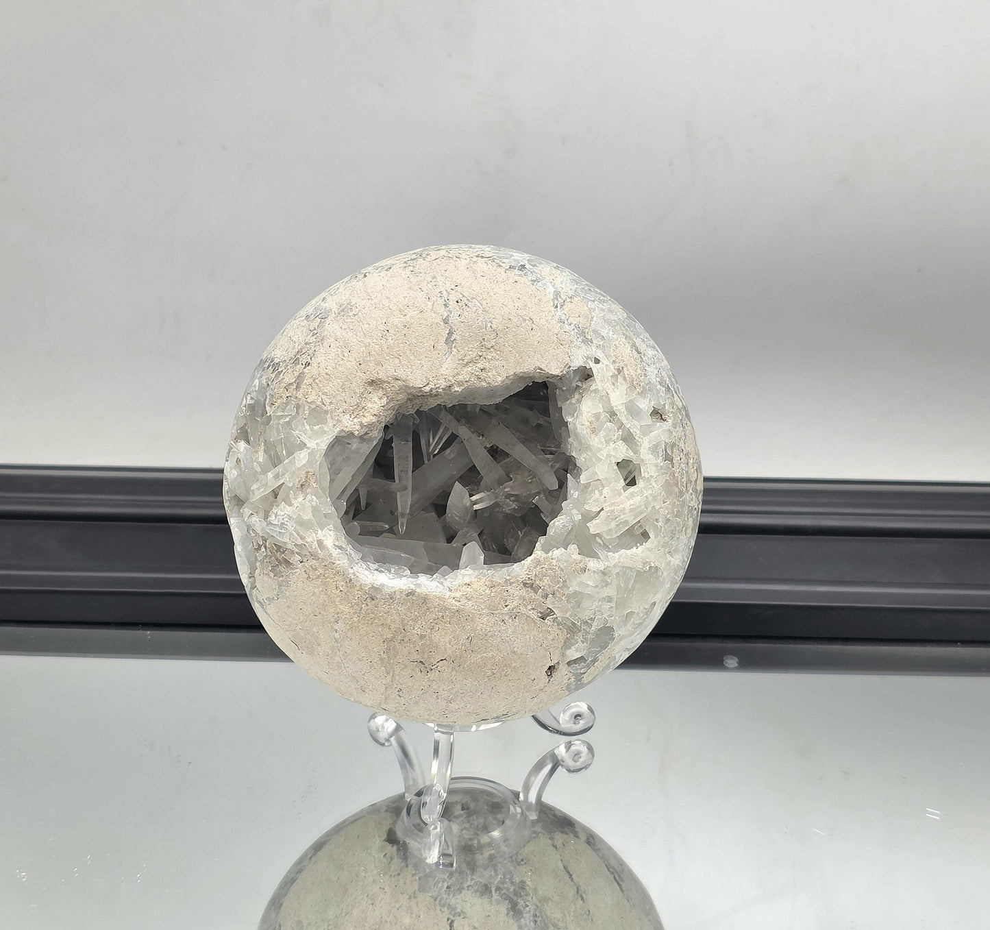 sphere with stand, showcasing brilliance