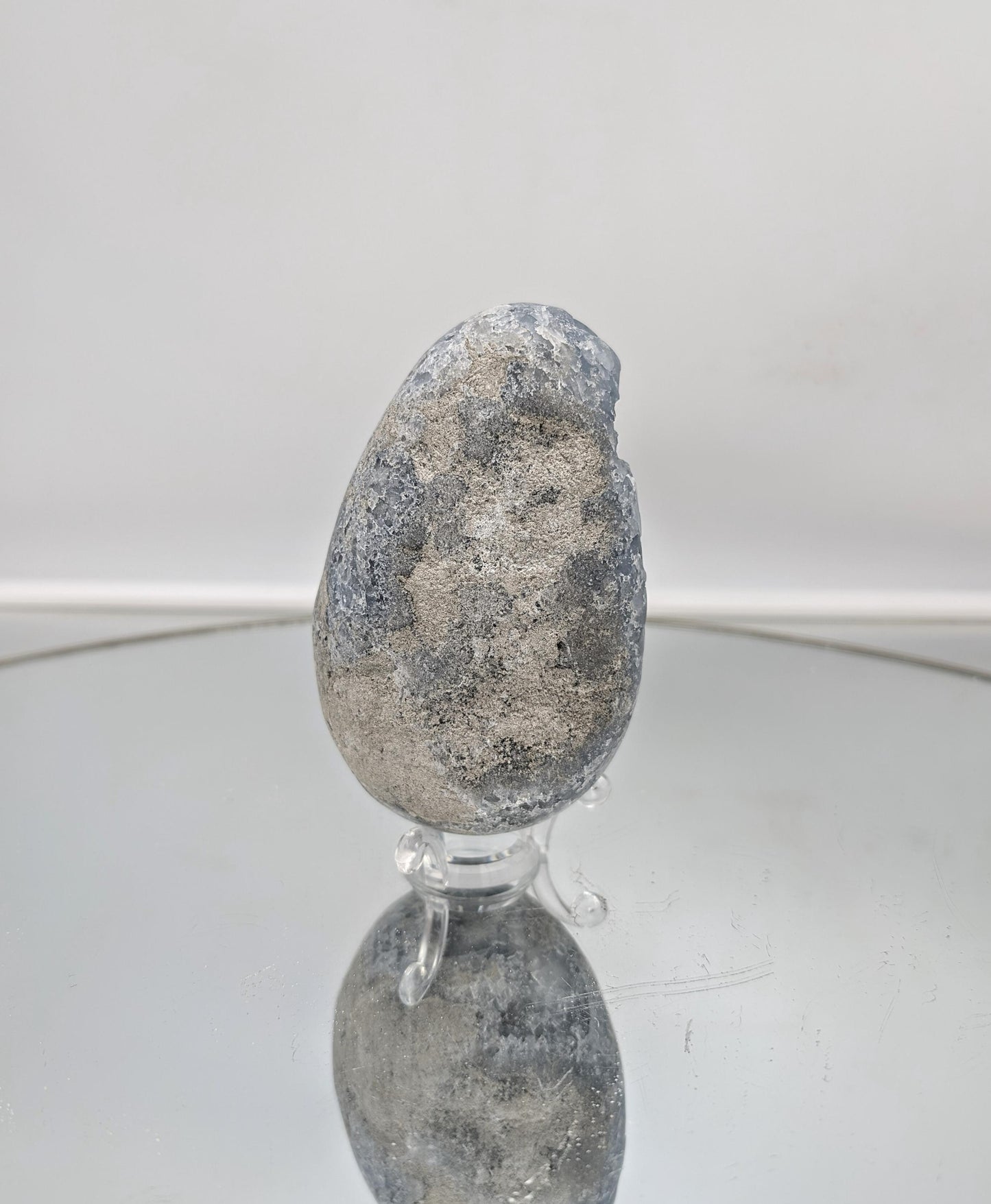 Luxury celestite crystal egg for interior design