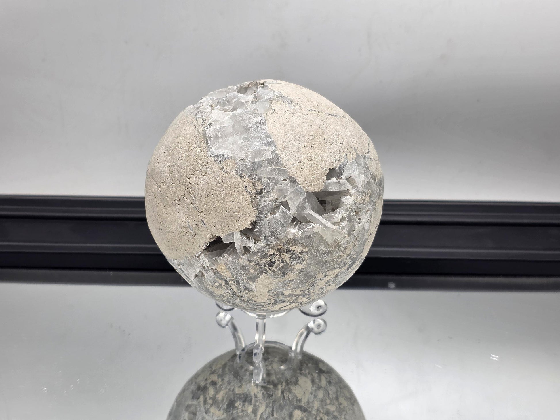 Positioned on coffee table or sideboard