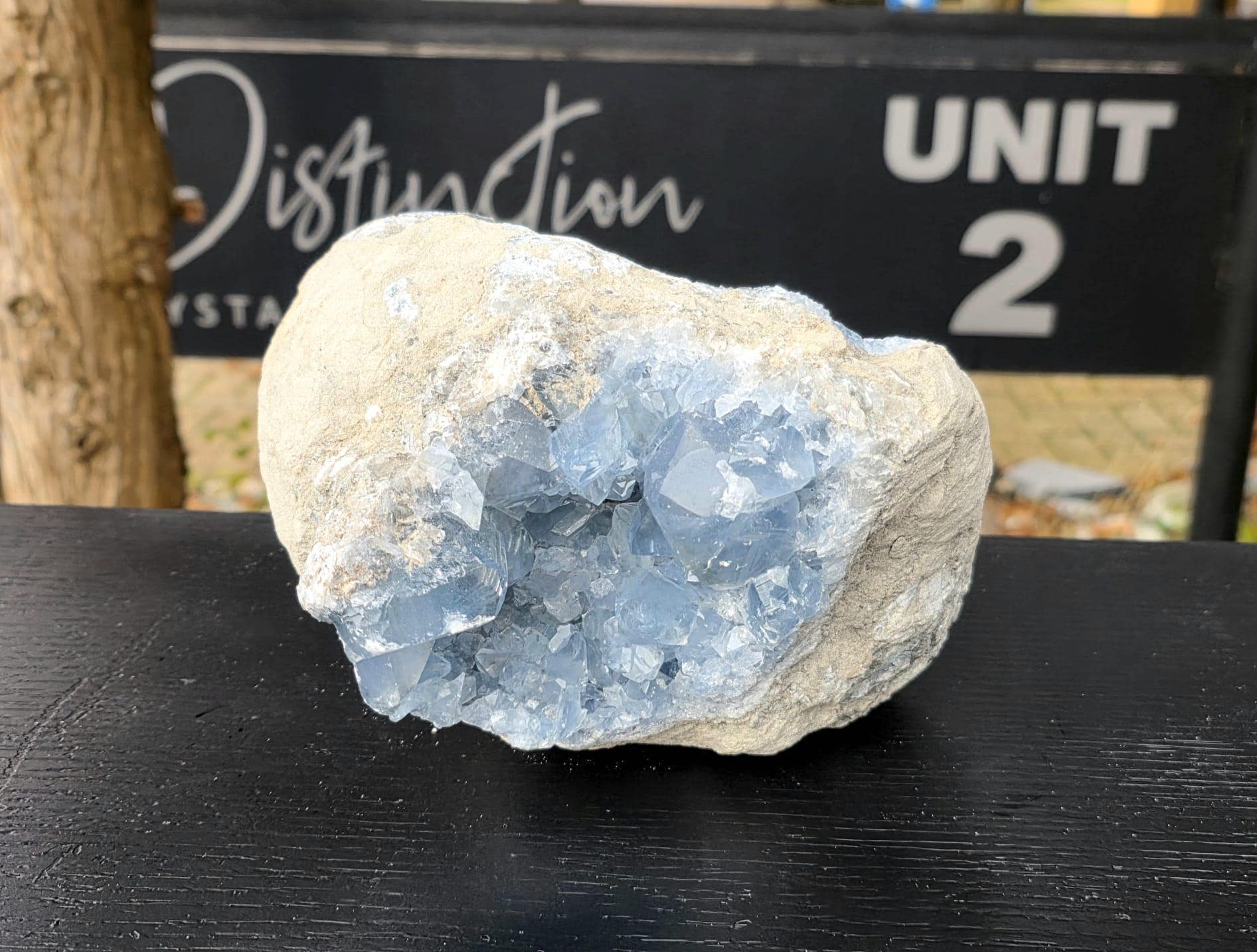 Statement celestite crystal for home or office interiors