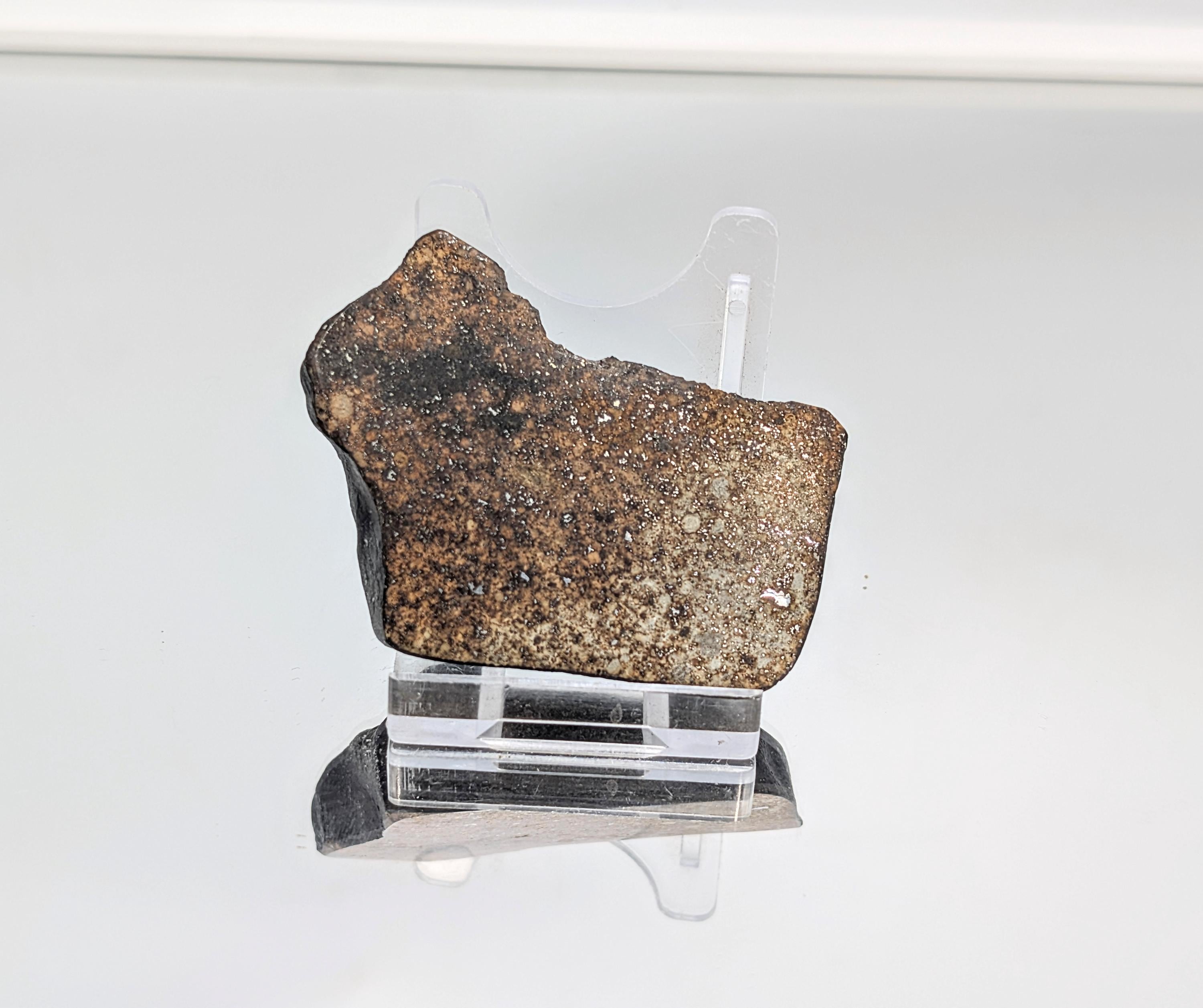 Meteor Crystal Riuver Chondrite Meteorite Crystal Slice – Distinction Crystals