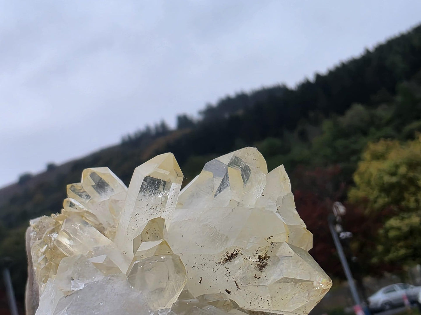 Natural citrine crystal cluster for energy and abundance
