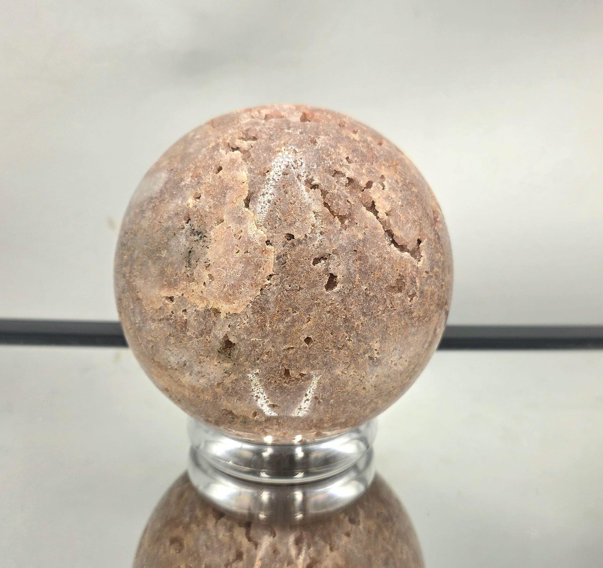 Collectible Pink Amethyst orb for décor and healing