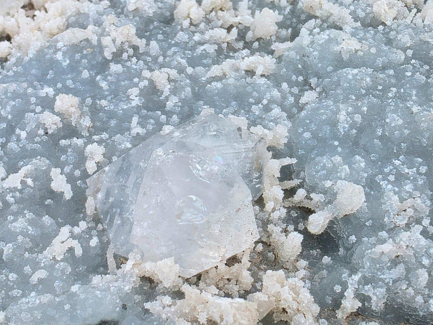 Collector Apophyllite and Blue Chalcedony cluster handpicked by Distinction Crystals