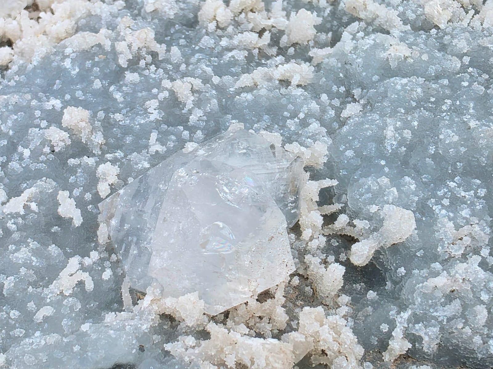 Collector Apophyllite and Blue Chalcedony cluster handpicked by Distinction Crystals