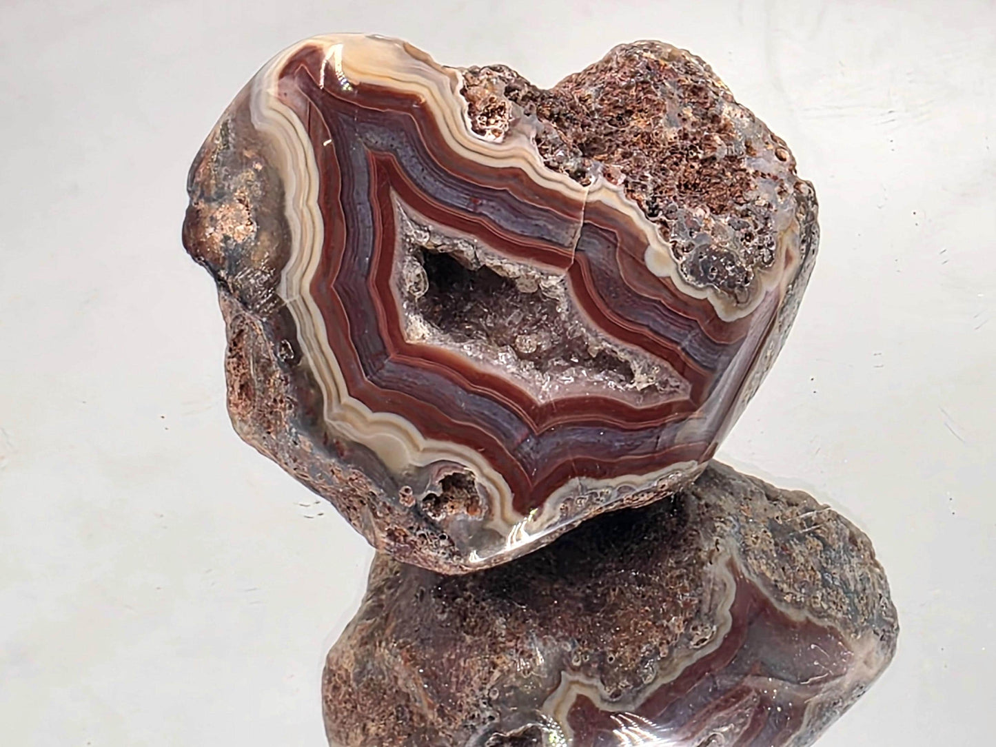 Collector Malawi Agate polished crystal.