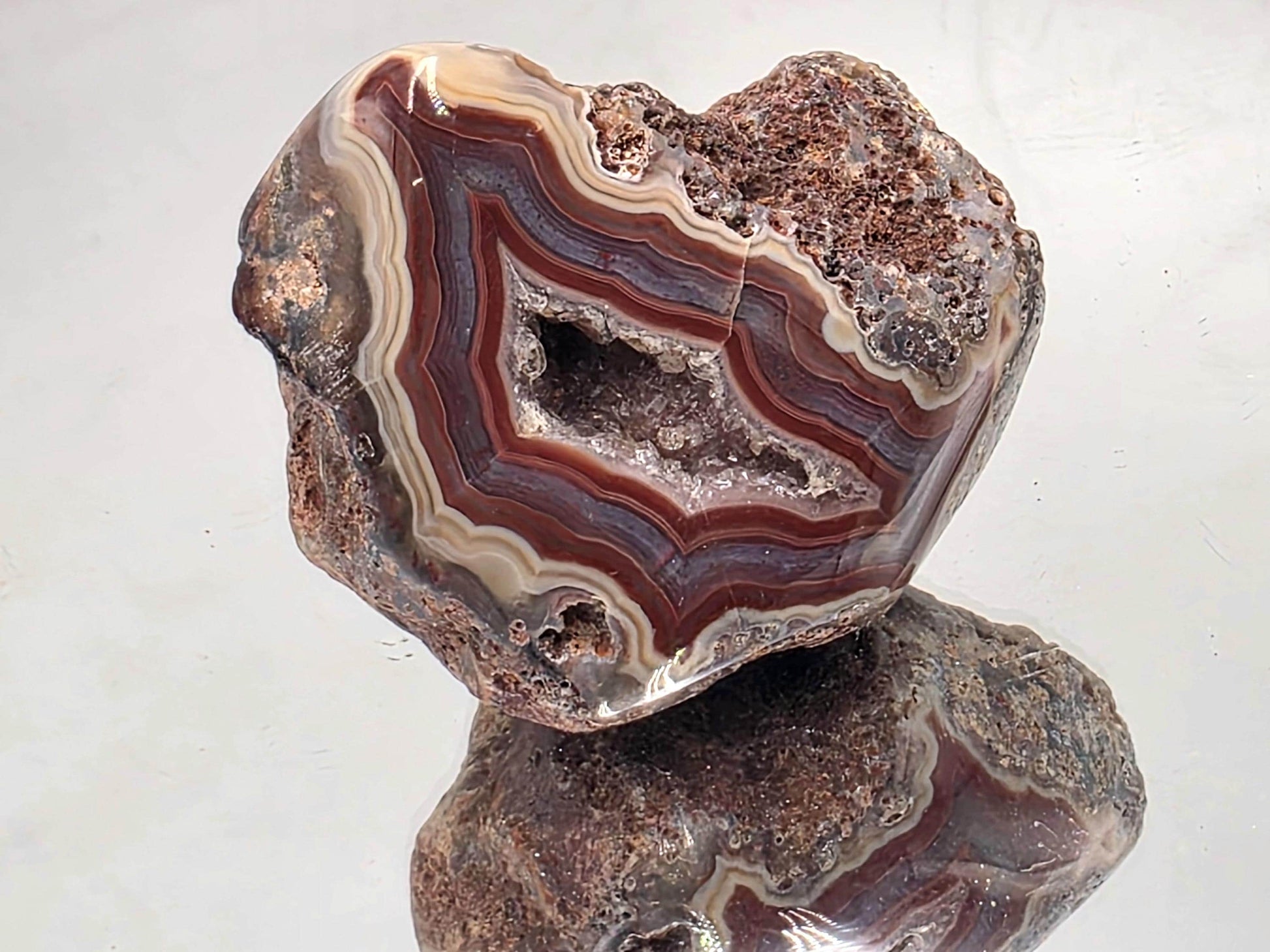 Collector Malawi Agate polished crystal.