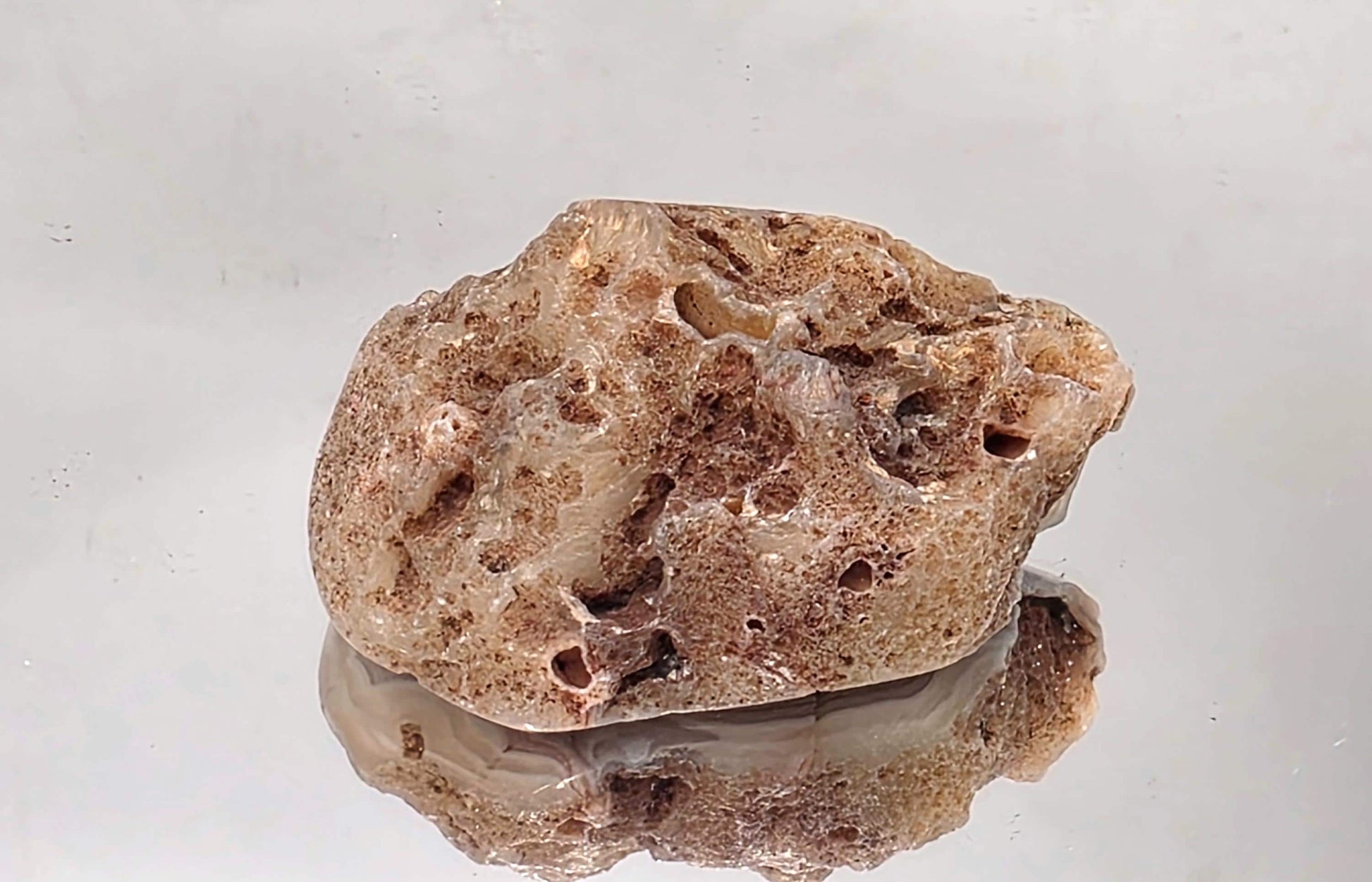 Collector natural Malawi Agate polished geode.