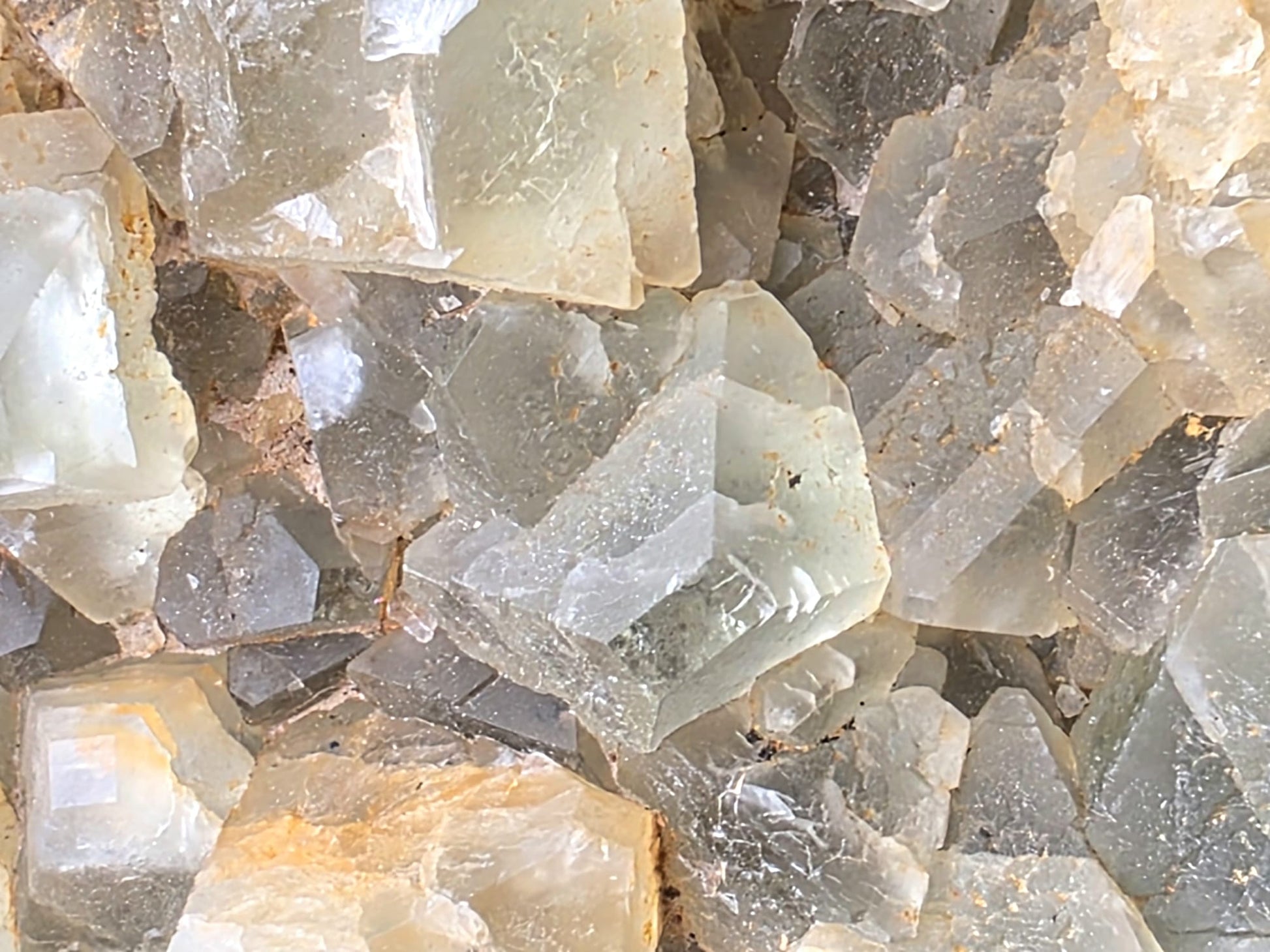 Display specimen of green fluorite on stable matrix, perfect for cabinets.