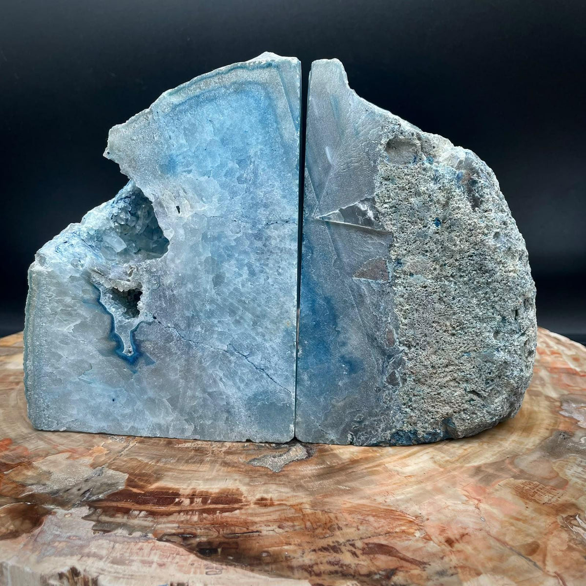 Crystal bookends as a home gift
