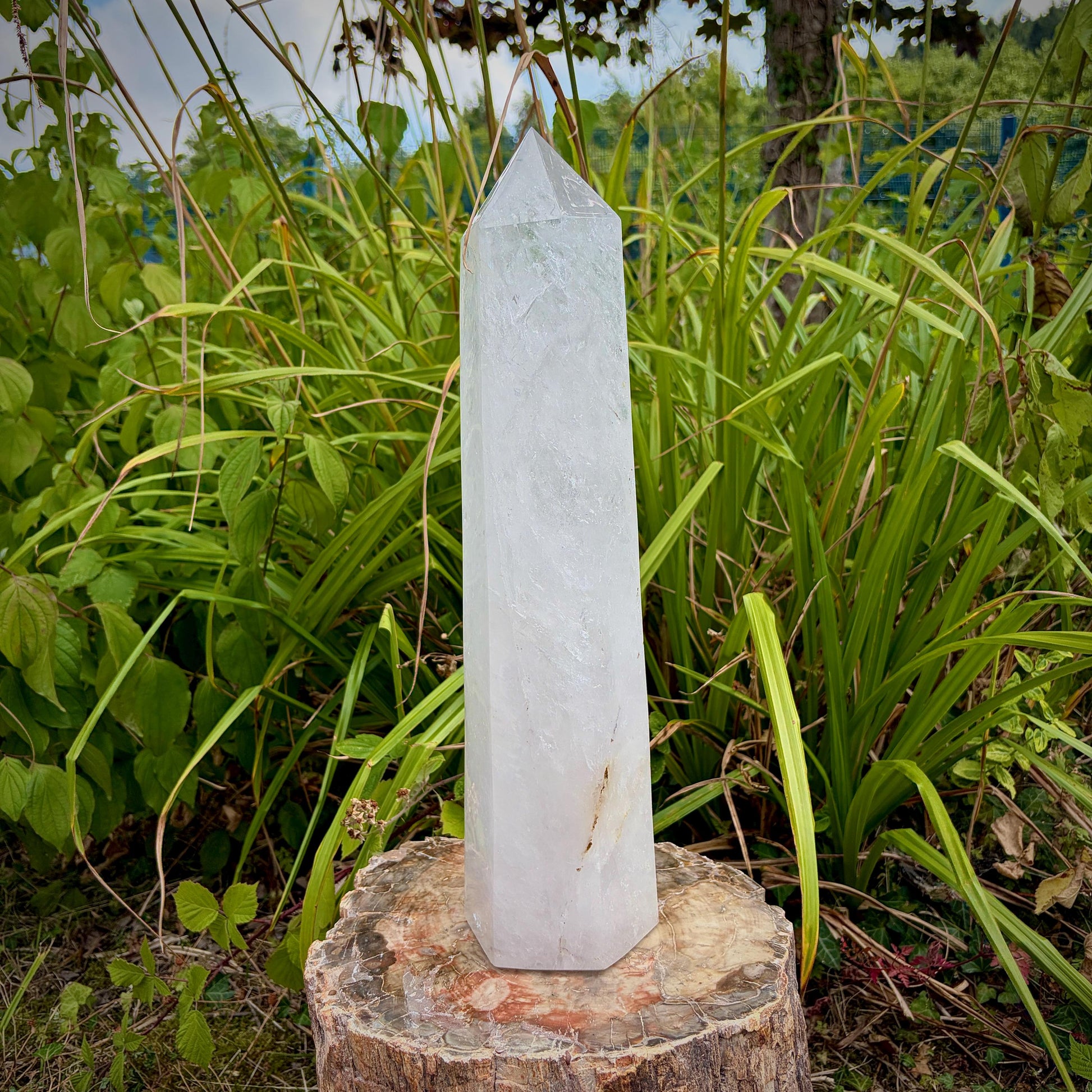 Large Madagascar Quartz obelisks
