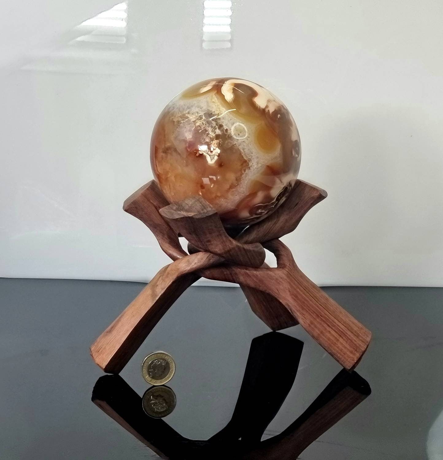 crystal home decor carnelian sphere