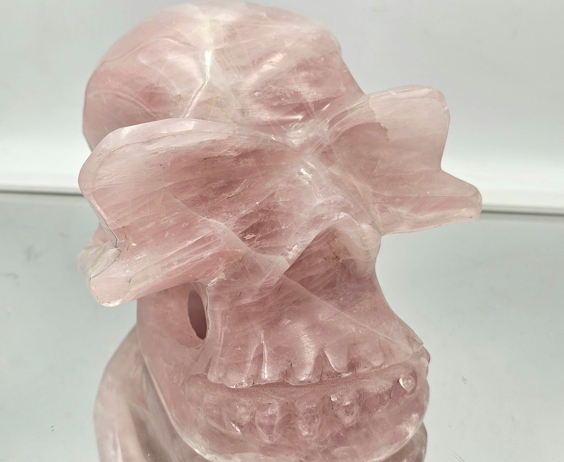 crystals for halloween high quality large rose quart crystal skull