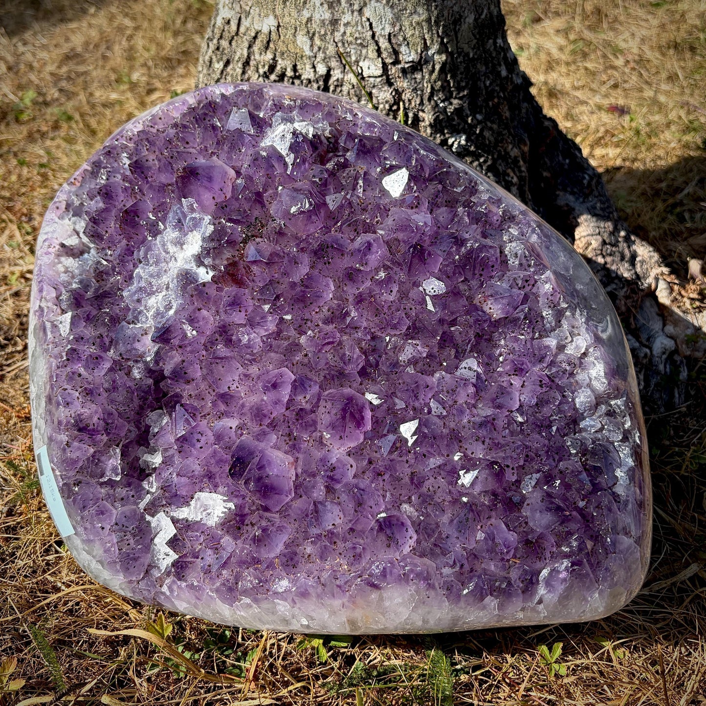 large dark purple Amethyst cluster weighing 12.15kg
