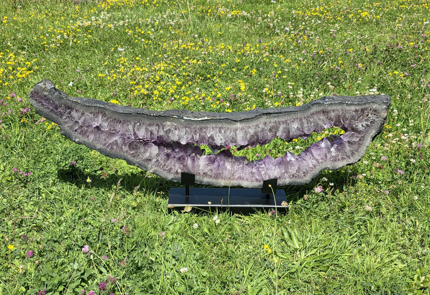 Decorative Brazilian amethyst portal for interiors.