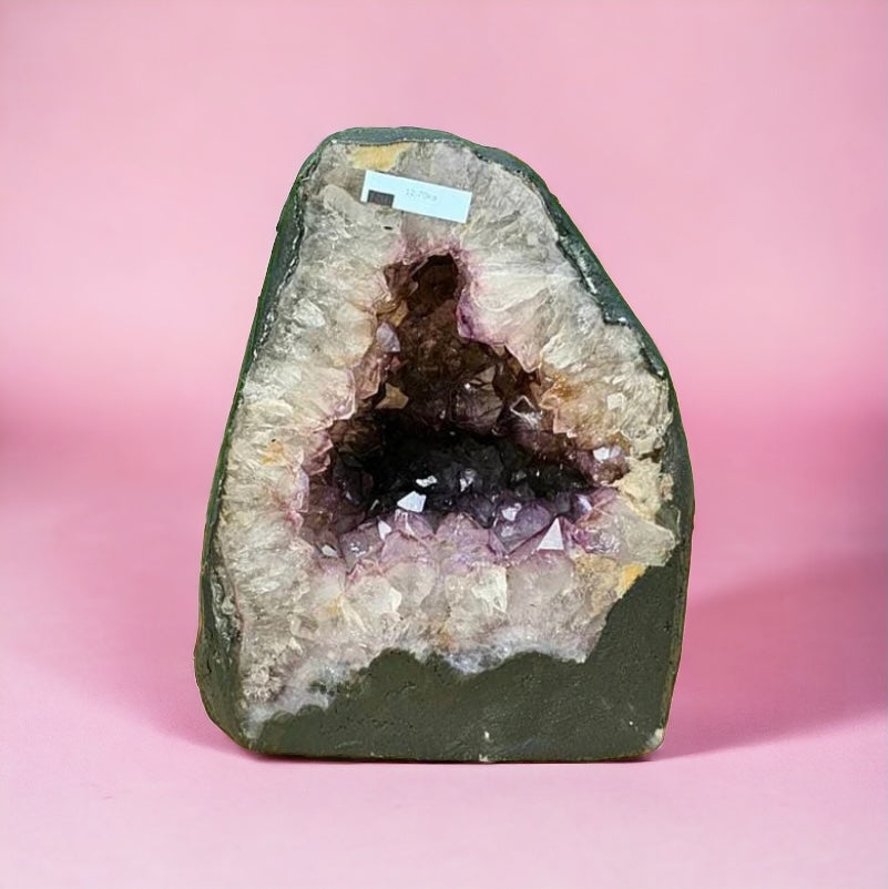 small deep jelly purple amethyst church