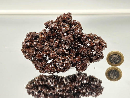 exceptional Vanadinite crystal from Morocco with deep red tones.