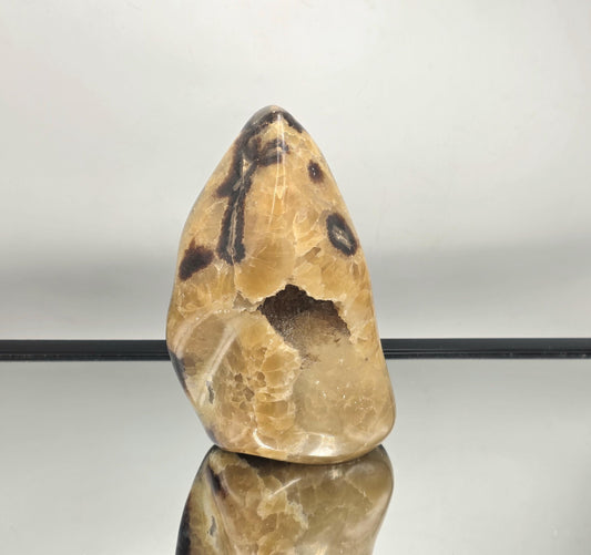 Extra large Septarian crystal freeform polished stone.