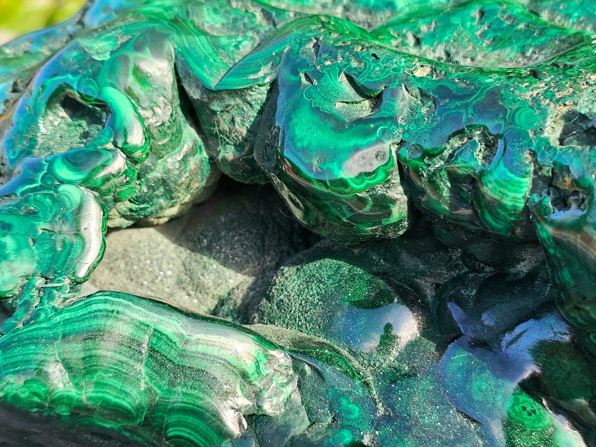 forbidden broccoli large malachite crystal