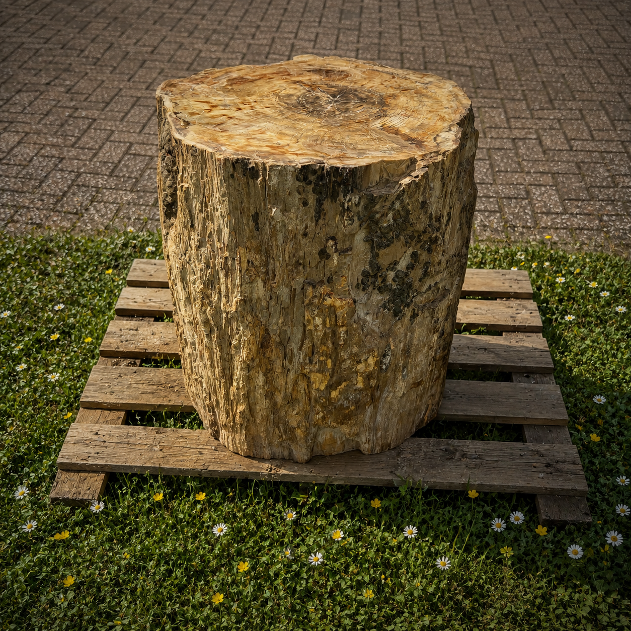 XL fossil wood rustic interior décor piece for natural home styling