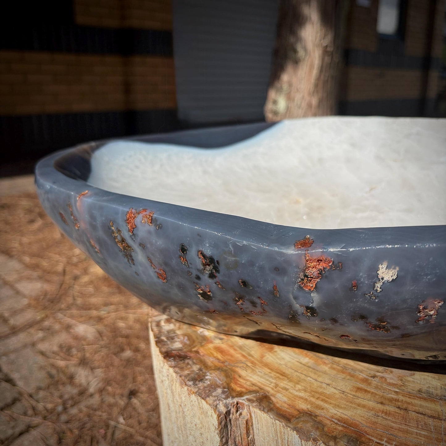 Giant crystal bowl for statement interiors and home decor