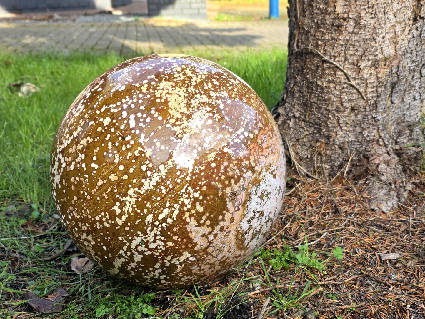 giant crystal sphere ocean jasper