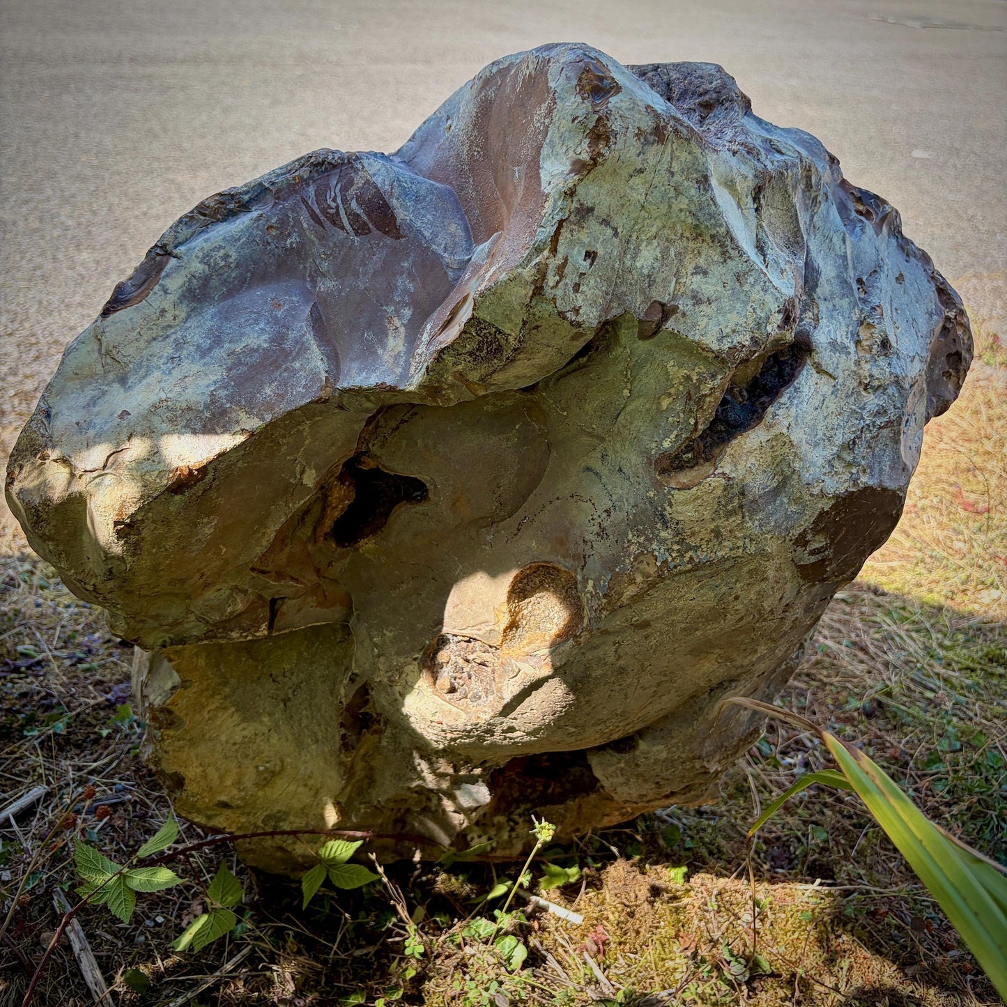 large crystal lion carving
