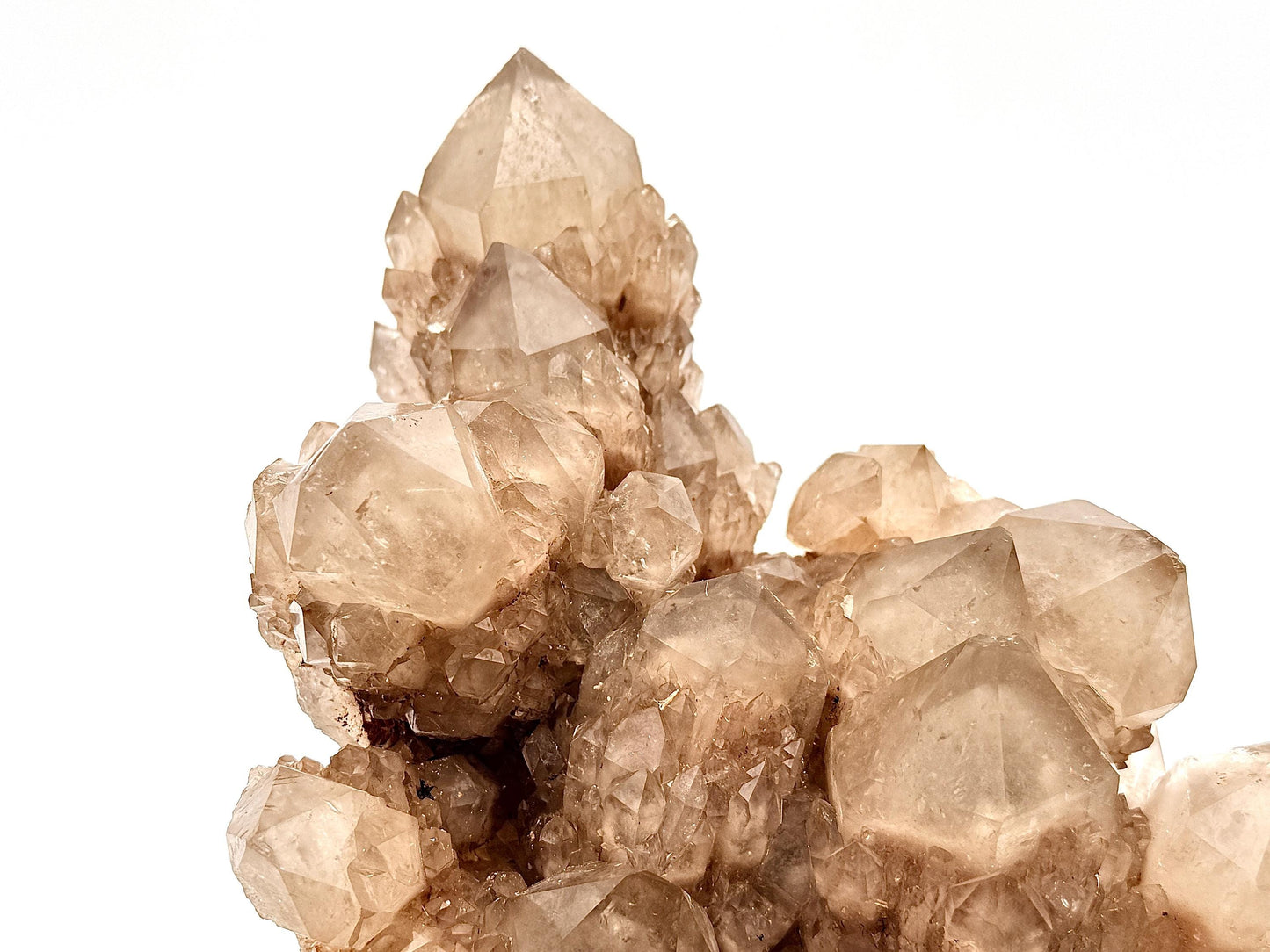 Golden citrine quartz crystal formation natural specimen