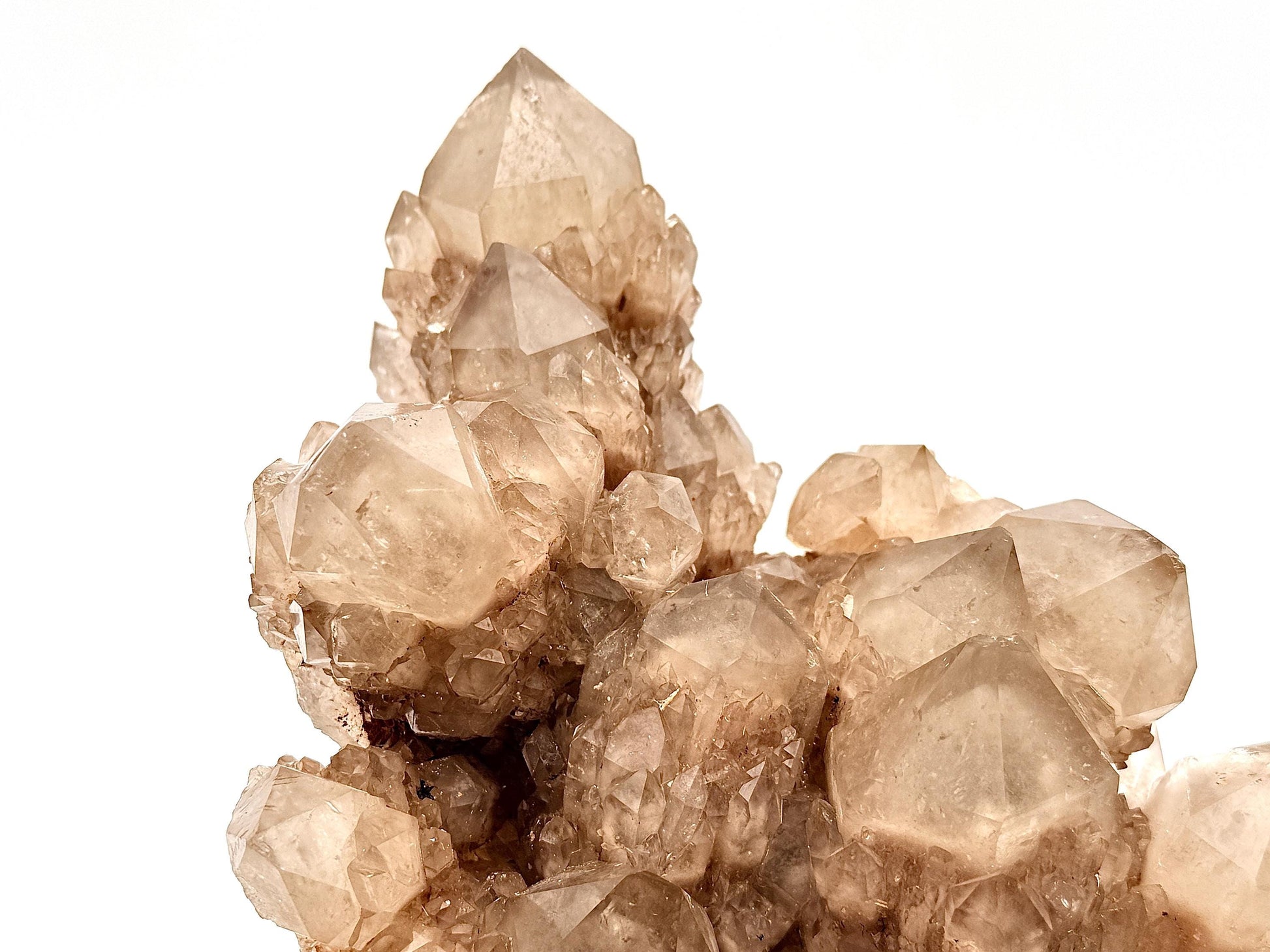 Golden citrine quartz crystal formation natural specimen