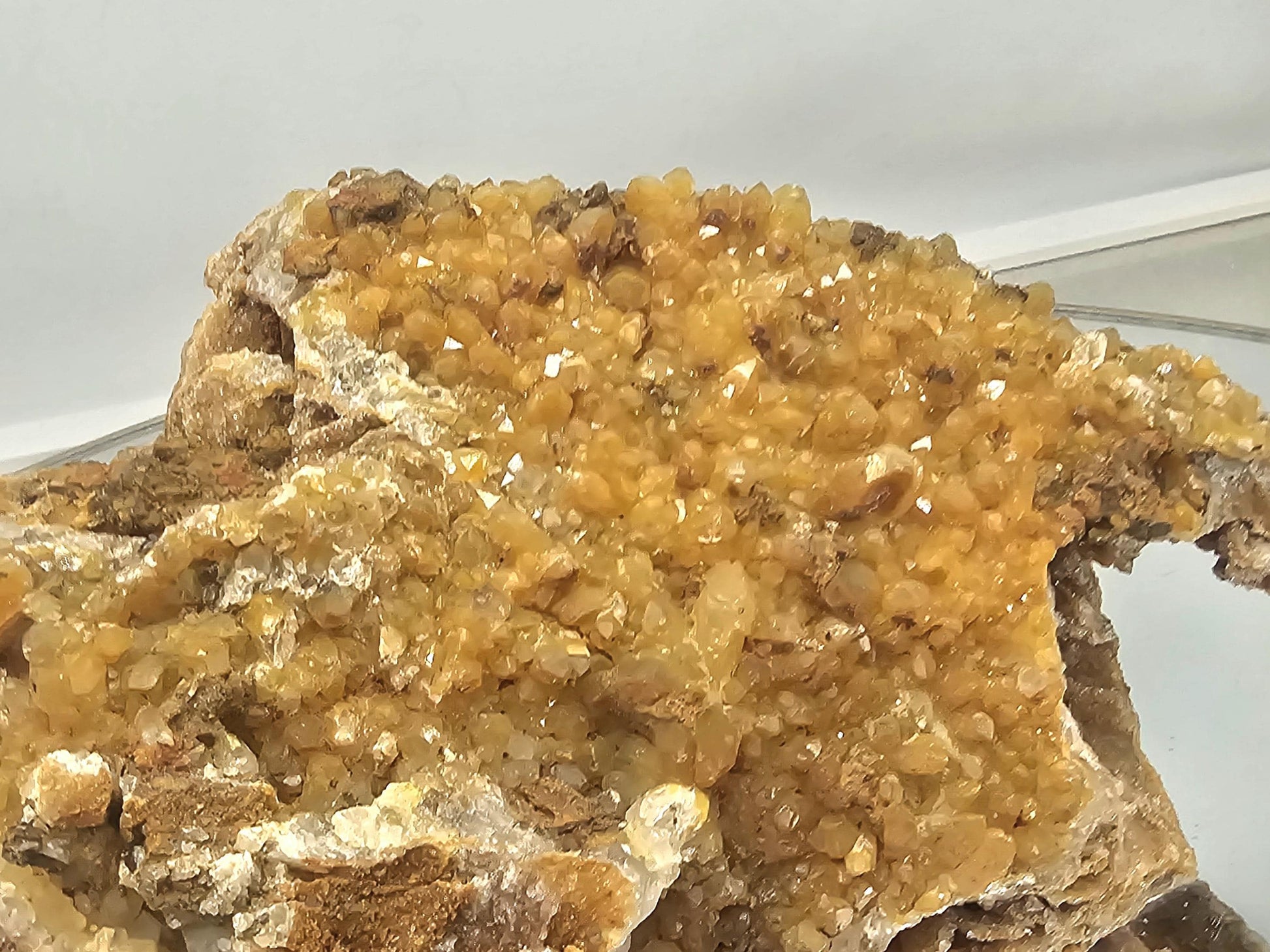 Golden Healer quartz cluster with multiple points
