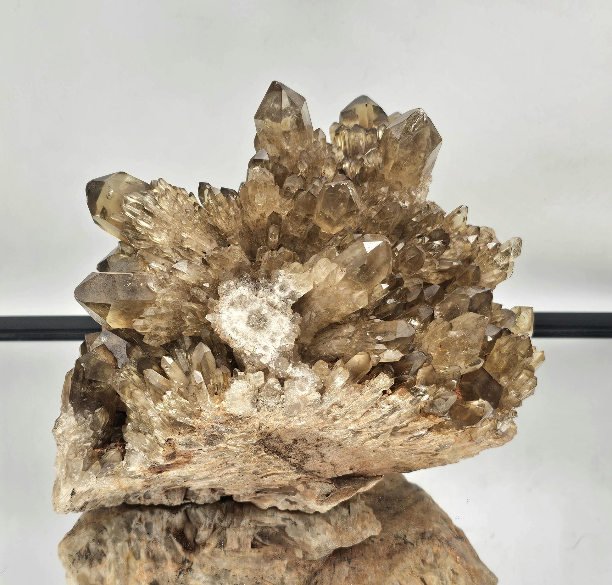 Golden Kundalini Citrine crystal cluster